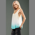 MOCO Eco-Hybrid Micro Jersey Ombre Dye Racerback Drapey Tank